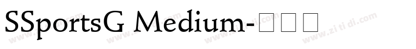 SSportsG Medium字体转换